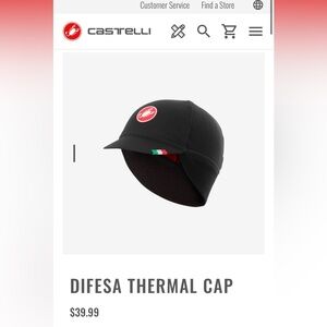 Castelli Difesa Cycling Thermal Cap